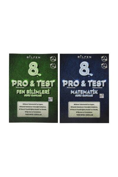 Bilfen Yayıncılık 8. Sınıf Lgs Pro & Test Matematik Fen Soru Bankası Seti 2 K...