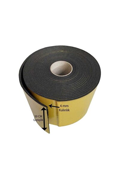 EDM Oto Ses Yalıtım Malzemesi 6mm Kauçuk Yapışkanlı 20cmx10mt