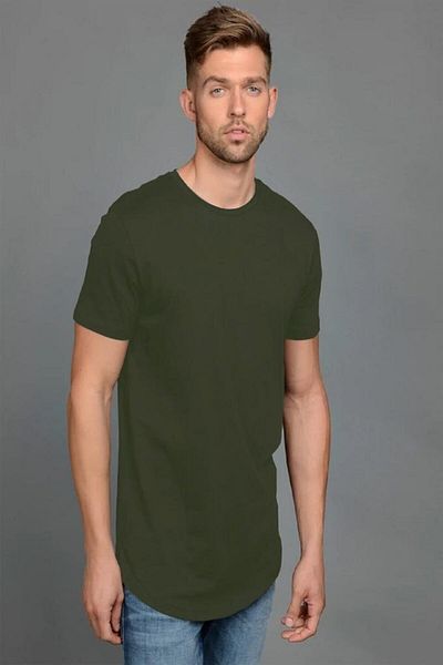 Jack & Jones Ανδρικό μπλουζάκι χακί πράσινο απλό - 12113648