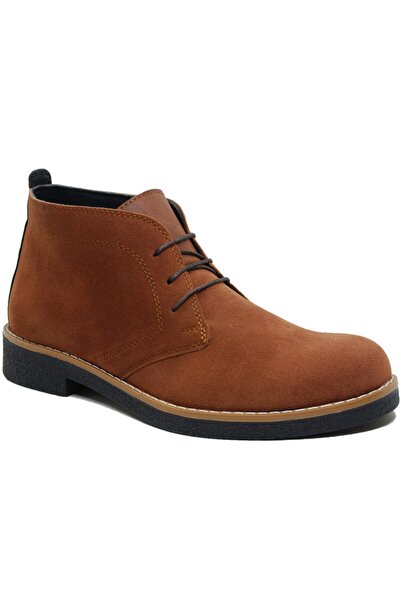 Genel Markalar Erkek Taba Rengi Süet Bağcıklı Bot