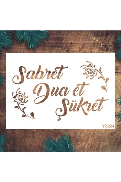 STENCİLTASARIM Stencil Design Yz224 Sabret - Decorative Wall, Item, Tile, Fabric Painting Templates 21x30 Cm