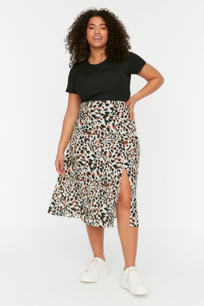 Beige Plus Size Skirts Styles, Prices - Trendyol