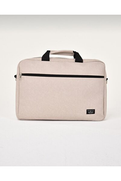 Mathilda Çantacılık 15.6'' Beige Document Notebook Laptop Bag