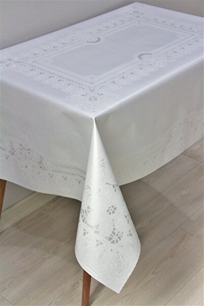 DedeEvTekstil Elyaf Astarlı Silinebilir Pvc 120x160 Hazır Muşamba Masa Örtüsü...