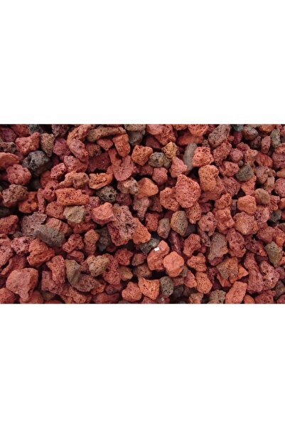 Asenya Pomza 10 Litre 3-8 Mm Kırmızı Pomza Taşı Lav Taşı Volkanik Ponza