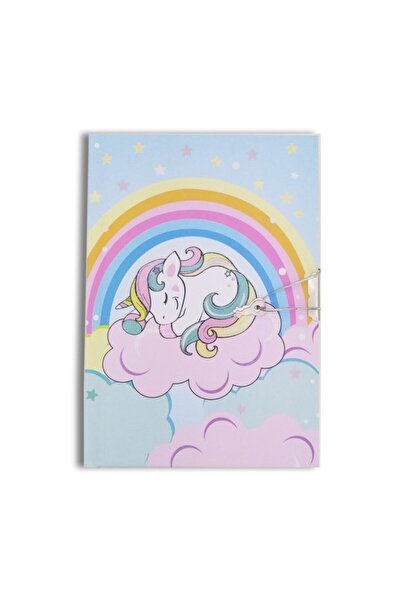 ÇINAR DEFTER Çınar Uni Note Kilitli Günlük & Hatıra Defteri Unicorn Cloud