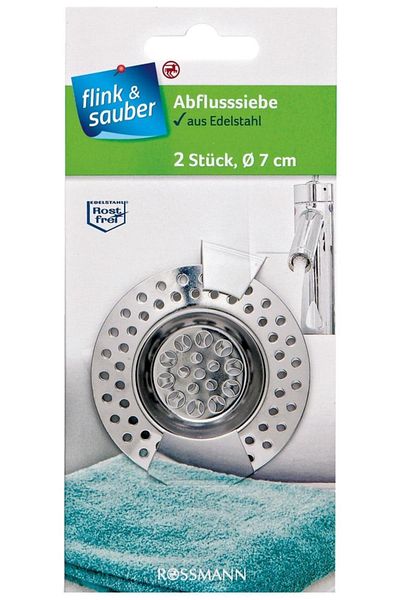 Flink Sauber Brand: Flink & Sauber Drain Strainer 7 Cm 2 Pieces Category: Dish Sponge and Brush