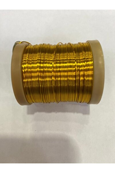 LİVZA BİJUTERİ Sarı Renk 0.80 Mm Çiçek Teli Flografi Teli 10 Mt