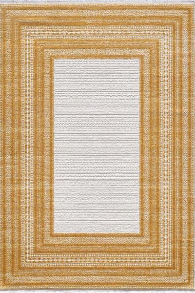 ATLAS HALI Ecole Ek13b Çerçeveli Modern Halı Ekose Desenli Halı