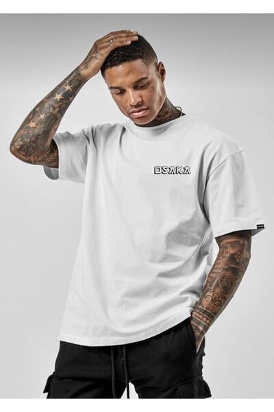 Machetta Оверсайз унісекс чорна футболка з принтом Osaka