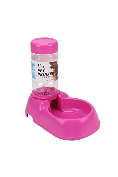 Mixpet Kedi Köpek Için Takviyeli Otomatik Su Kabı 350 ml Pembe