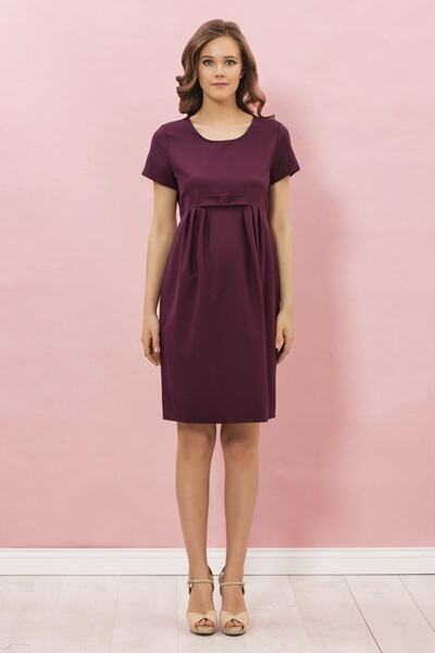 Genel Markalar Fiyonklu Kısa Hamile Elbise