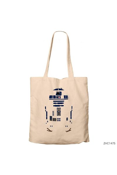 Z zepplin Τσάντα Star Wars R2d2 Silhouette Canvas Tote