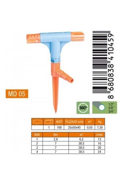 YDGR Md-05 Κανονικό 2 Sprinkles (μακρύ ακροφύσιο)