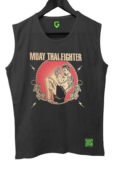 TOP GLORY تي شيرت رياضي بدون أكمام بدون أكمام من Muay Thai