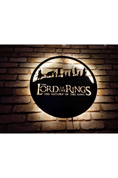 Genel Markalar Lord Of Rıngs -yüzüklerin Efendisi Led Işıklı Tablo