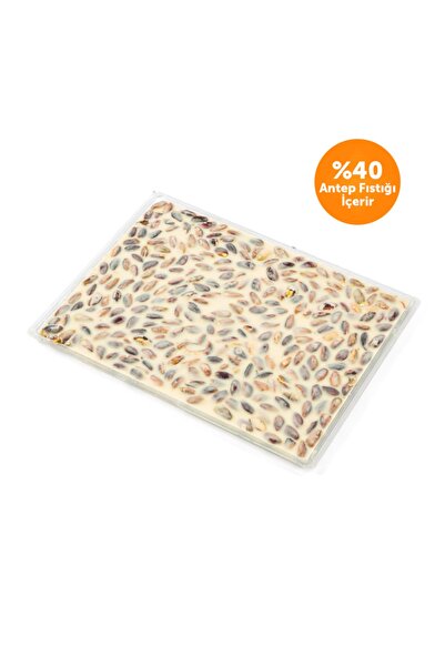 Melodi Çikolata Kır Kır Ye Antep Fıstıklı Beyaz Tablet Çikolata 300g