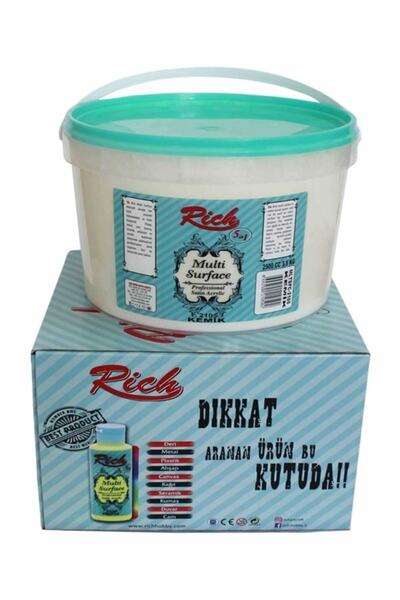 Rich Multi Surface Akrilik Boya 3,5kg Kova Boy Kemik 2105