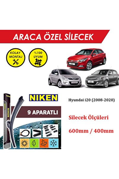 MeyZone Hyundai I20 Ön Cam Silecek Takımı (2008-2020)