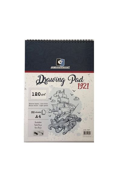 Pebeo Alex A4 120 Gram Spiral Drawing Pad 30 Pack Alex-0557