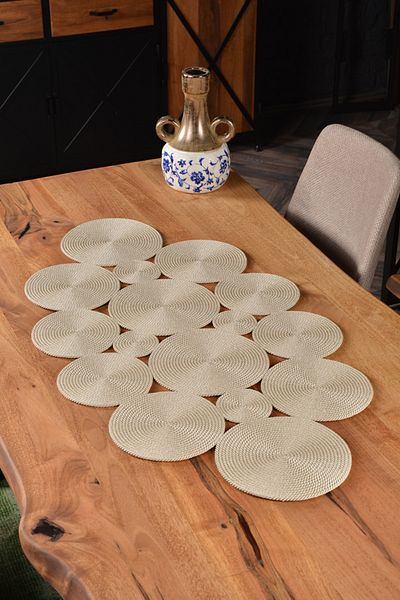 Natural Dowry Runner Cherry Runner Σαλόνι Κουζίνα Runner Χρώμα Επιλεγμένο Ψάθινο Σχοινί Πολύχρωμο 90 x 50 cm