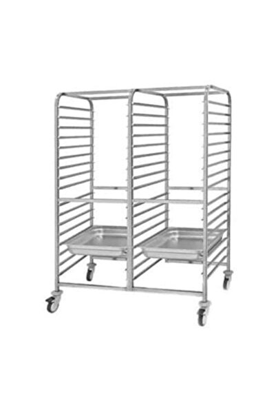 Empero Tepsi Taşıma Arabası, 60x40 Tepsi Için, 90x63x165 Cm