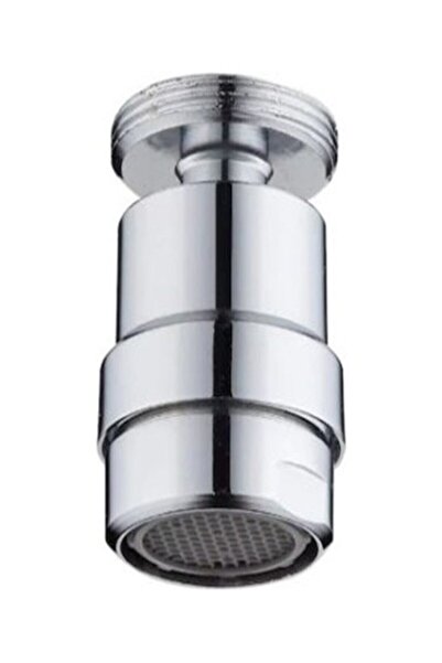 GİM - فلتر صنبور برأس متحرك موفر للطاقة باللون الأبيض، خيط خارجي