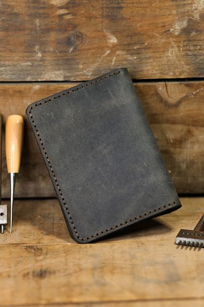 New Coast Leather 1900's Unisex Καπνιστό Γνήσιο Δέρμα Χειροποίητο Πορτοφόλι Διαβατηρίου