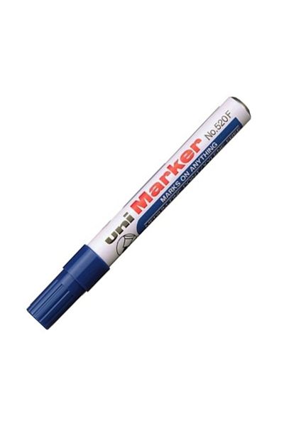 UNİ-BALL 520f Blue Permanent Marker (1.0-3.0mm)