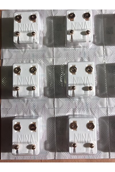 nina Nur Dükkanı Steril Kulak Delme Küpesi 1 Çift Marka