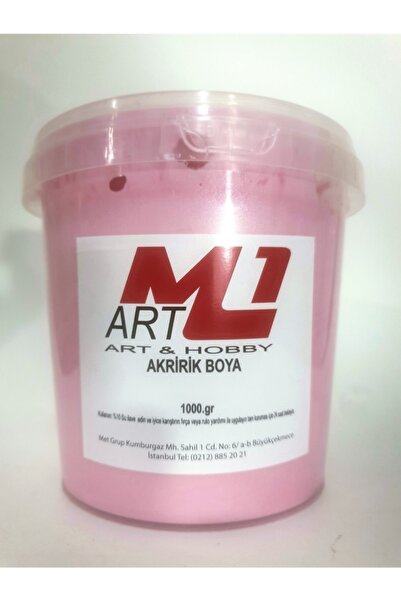 m1 art Akrilik Sedef Boya 1kg - 5 Renk Seceneği