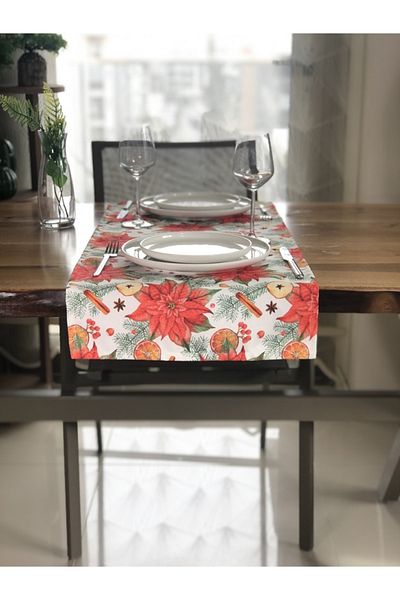 desen izmir New Year's Table, Coquina Flower Runner