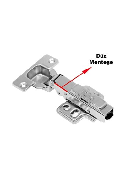 ARON Yavaşlatıcılı Menteşe Frenli Düz Kapak Menteşesi 4'lü Set Montaj Vidaları