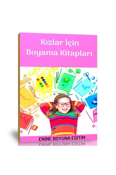 Enine Boyuna Eğitim مجموعة كتب التلوين للفتيات (2 كتاب)