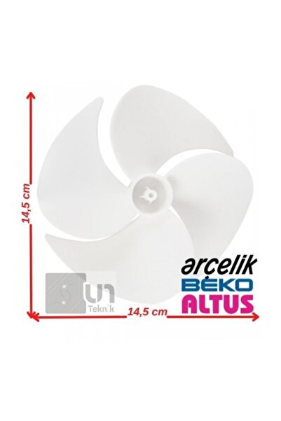 Beko D2 9459 Nme Buzdolabı Arka Fan Pervanesi Motor Soğutucu Kanadı