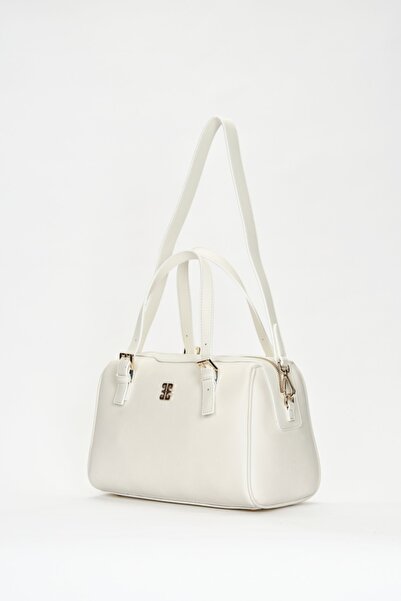 Pierre Cardin Weiße Damen-Umhängetasche mit Aufdruck 05PO22Y1532