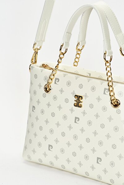 Pierre Cardin Weiße Monogramm-Damen-Umhängetasche 05PO22Y1561