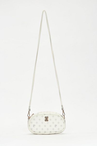 Pierre Cardin White Monogram Women's Shoulder Bag 05PO22Y1555