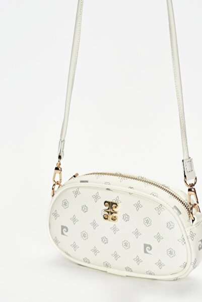 Pierre Cardin Geantă de umăr pentru femei Monogram albă 05PO22Y1555
