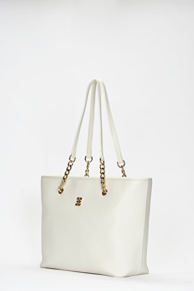 Pierre Cardin Geantă de umăr de damă albă imprimată 05PO22Y1546