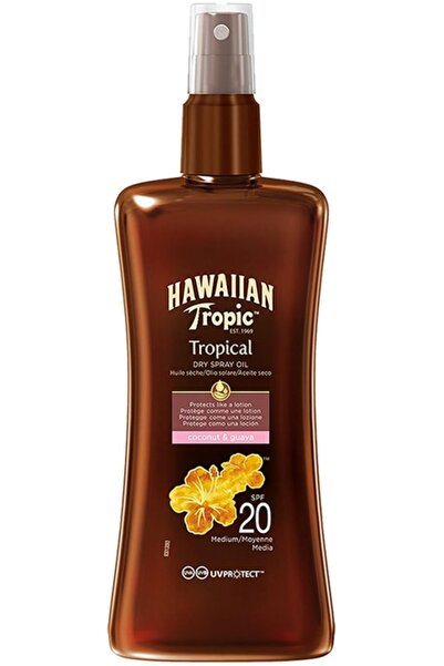 Hawaiian Tropic Dry Spray Oil Spf20 Koruyucu Ve Bronzlaştırıcı Kuru Yağ Sprey...