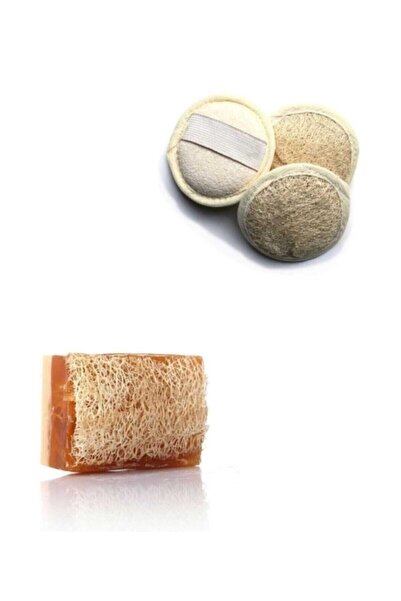 Ceylin وسادة إزالة المكياج من ألياف اليقطين الطبيعية مصنوعة يدويًا من صابون أ...