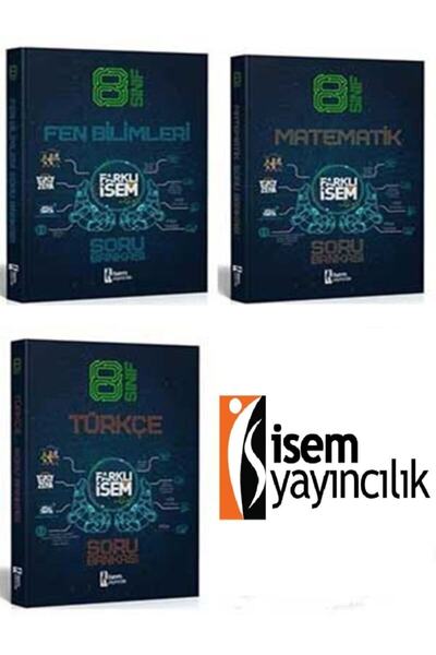 İsem Yayıncılık Farklı Isem 2021 Lgs 8. Sınıf Sayısal - Sözel Soru Bankası Seti