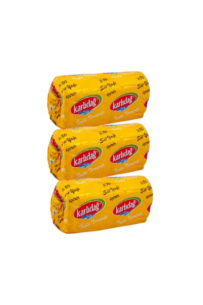 Karlıdağ Rulo Tereyağı Tuzlu 1 kg × 3 Kahvaltılık ve Yemeklik Kullanıma Uygun