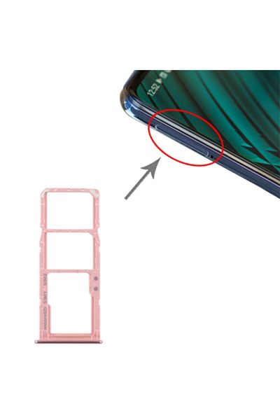 Ally Mobile Samsung Galaxy A51 Sm-a51 Compatible Sim Memory Card Cover Holder Pink