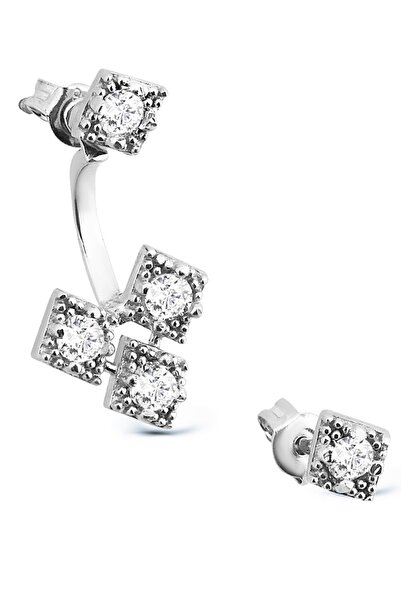 Argentum Concept 925 Ayar Gümüş Zirkon Taşlı Küpe - K047001