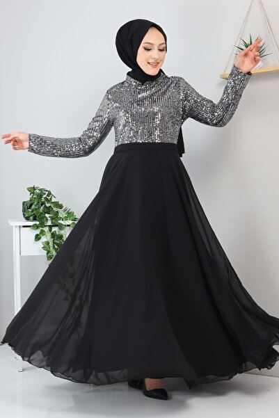 Modamihram Вечірня сукня-сифон Gumus з фарбуванням