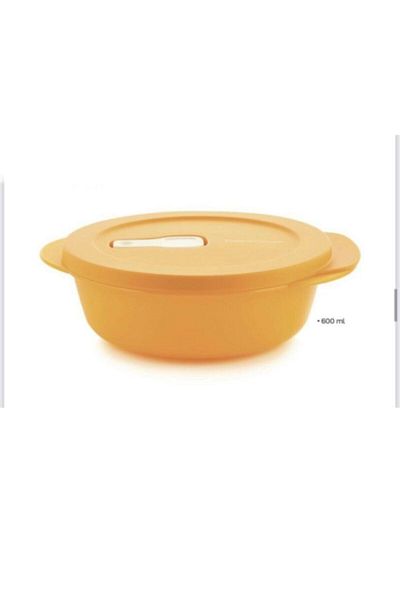 Tupperware 600 ml Microwave Oven Heating Container - Orange Storage and Heating Esc