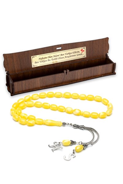 OTTOTESBİH Mărgele de rugăciune cadou, mărgele de rugăciune de chihlimbar, mă...