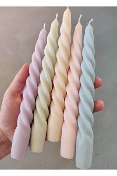 Bu.mum Burgulu Şamdan Mumu 5'li